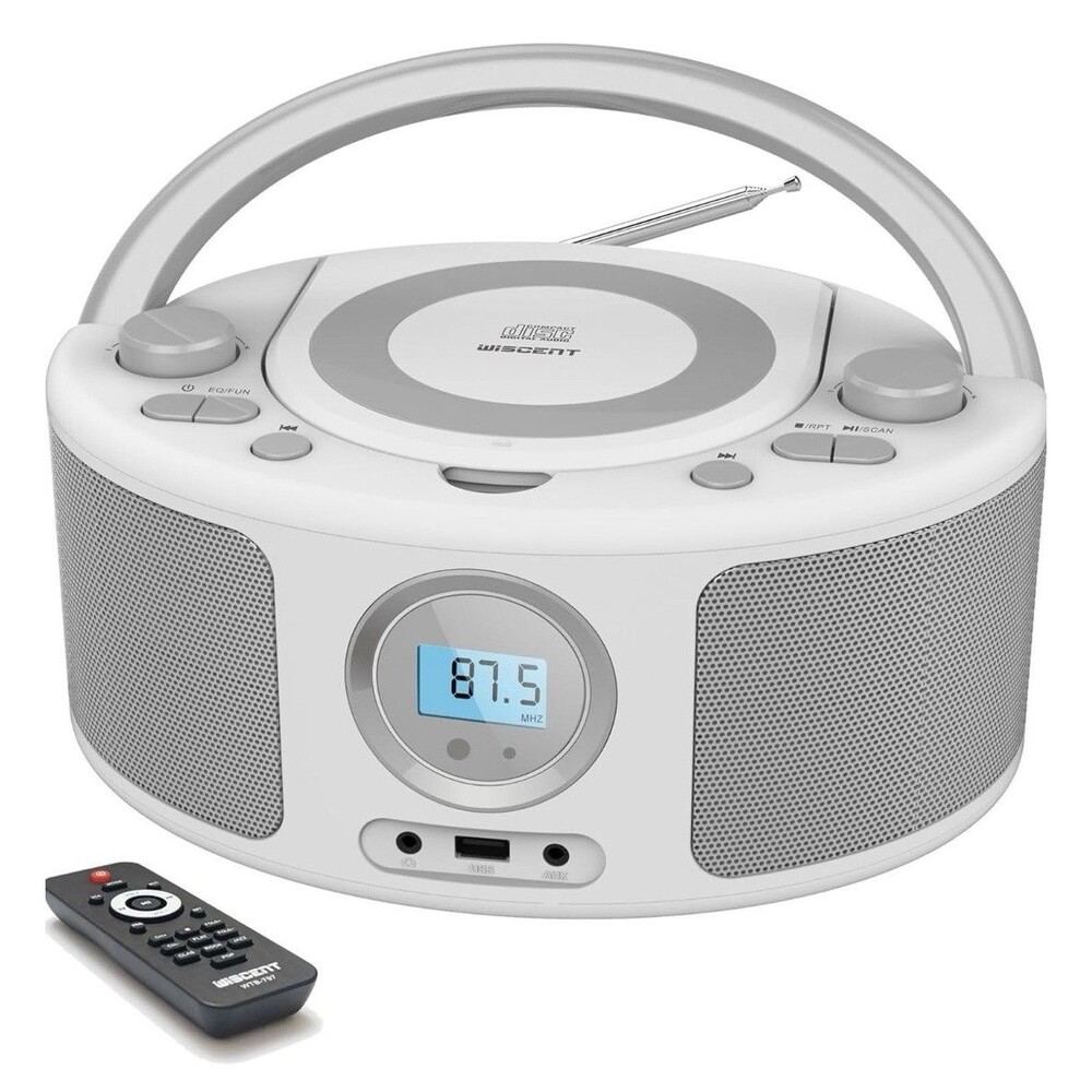 CD Radio Portable CD Player Boombox with Bluetooth,Fm Radio,Remote Control,Usb I